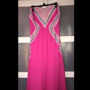 Pink patterned sundress